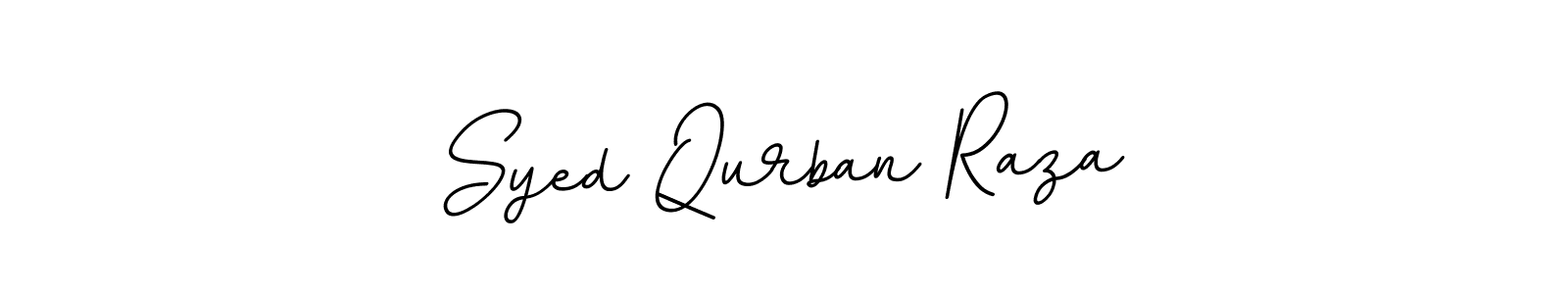 Use a signature maker to create a handwritten signature online. With this signature software, you can design (BallpointsItalic-DORy9) your own signature for name Syed Qurban Raza. Syed Qurban Raza signature style 11 images and pictures png