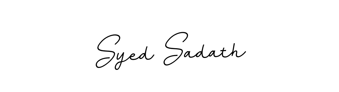 How to make Syed Sadath name signature. Use BallpointsItalic-DORy9 style for creating short signs online. This is the latest handwritten sign. Syed Sadath signature style 11 images and pictures png