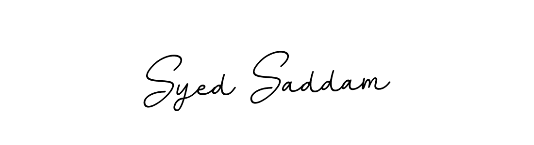 Create a beautiful signature design for name Syed Saddam. With this signature (BallpointsItalic-DORy9) fonts, you can make a handwritten signature for free. Syed Saddam signature style 11 images and pictures png