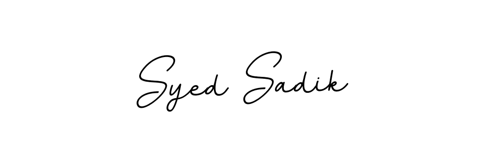 How to make Syed Sadik signature? BallpointsItalic-DORy9 is a professional autograph style. Create handwritten signature for Syed Sadik name. Syed Sadik signature style 11 images and pictures png