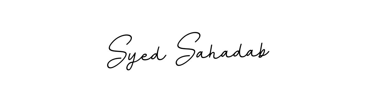 Syed Sahadab stylish signature style. Best Handwritten Sign (BallpointsItalic-DORy9) for my name. Handwritten Signature Collection Ideas for my name Syed Sahadab. Syed Sahadab signature style 11 images and pictures png