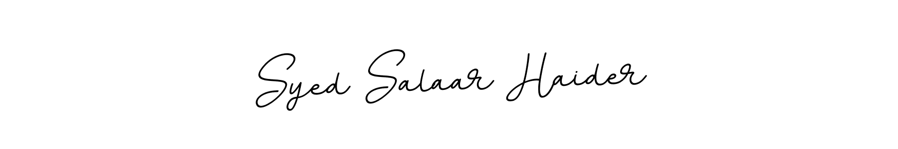 Syed Salaar Haider stylish signature style. Best Handwritten Sign (BallpointsItalic-DORy9) for my name. Handwritten Signature Collection Ideas for my name Syed Salaar Haider. Syed Salaar Haider signature style 11 images and pictures png