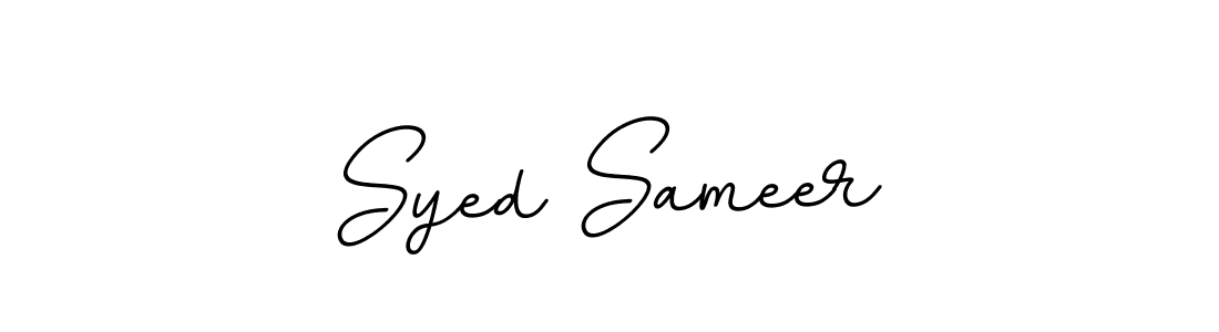 Make a beautiful signature design for name Syed Sameer. With this signature (BallpointsItalic-DORy9) style, you can create a handwritten signature for free. Syed Sameer signature style 11 images and pictures png