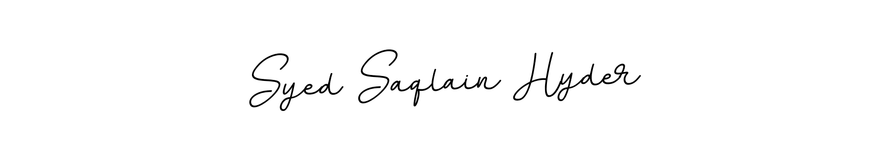 Create a beautiful signature design for name Syed Saqlain Hyder. With this signature (BallpointsItalic-DORy9) fonts, you can make a handwritten signature for free. Syed Saqlain Hyder signature style 11 images and pictures png