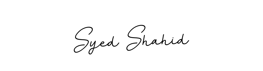 How to make Syed Shahid name signature. Use BallpointsItalic-DORy9 style for creating short signs online. This is the latest handwritten sign. Syed Shahid signature style 11 images and pictures png