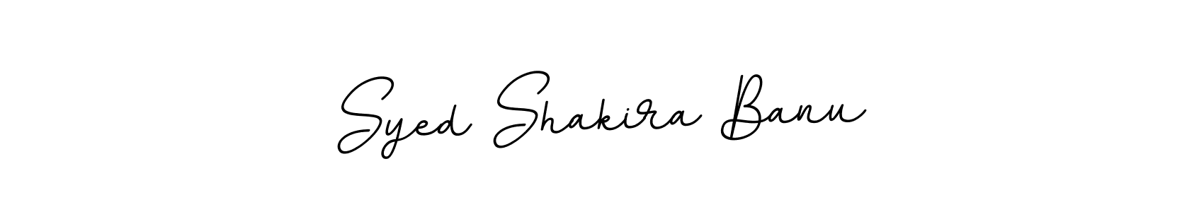 Make a beautiful signature design for name Syed Shakira Banu. With this signature (BallpointsItalic-DORy9) style, you can create a handwritten signature for free. Syed Shakira Banu signature style 11 images and pictures png