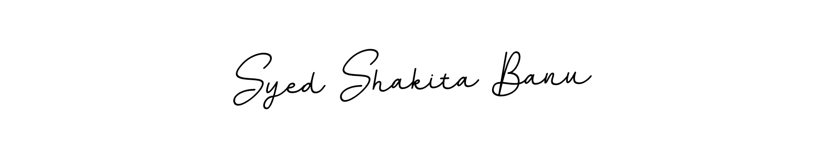 Use a signature maker to create a handwritten signature online. With this signature software, you can design (BallpointsItalic-DORy9) your own signature for name Syed Shakita Banu. Syed Shakita Banu signature style 11 images and pictures png