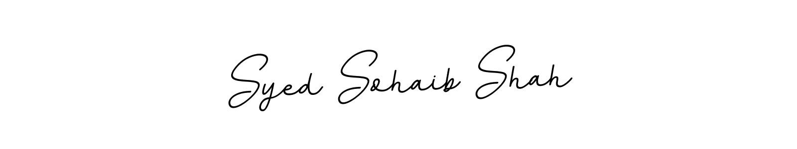 Make a beautiful signature design for name Syed Sohaib Shah. With this signature (BallpointsItalic-DORy9) style, you can create a handwritten signature for free. Syed Sohaib Shah signature style 11 images and pictures png