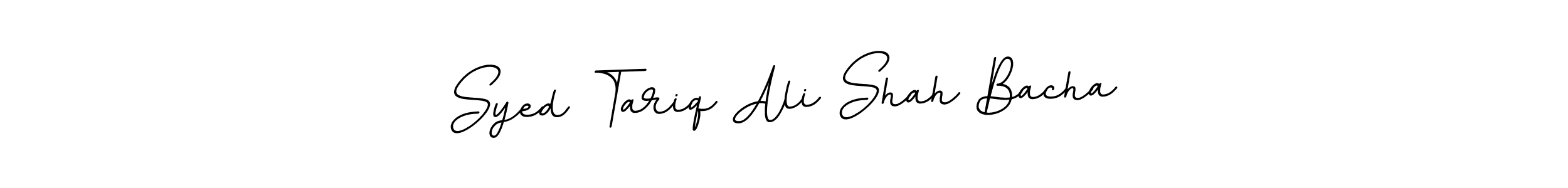 Design your own signature with our free online signature maker. With this signature software, you can create a handwritten (BallpointsItalic-DORy9) signature for name Syed Tariq Ali Shah Bacha. Syed Tariq Ali Shah Bacha signature style 11 images and pictures png