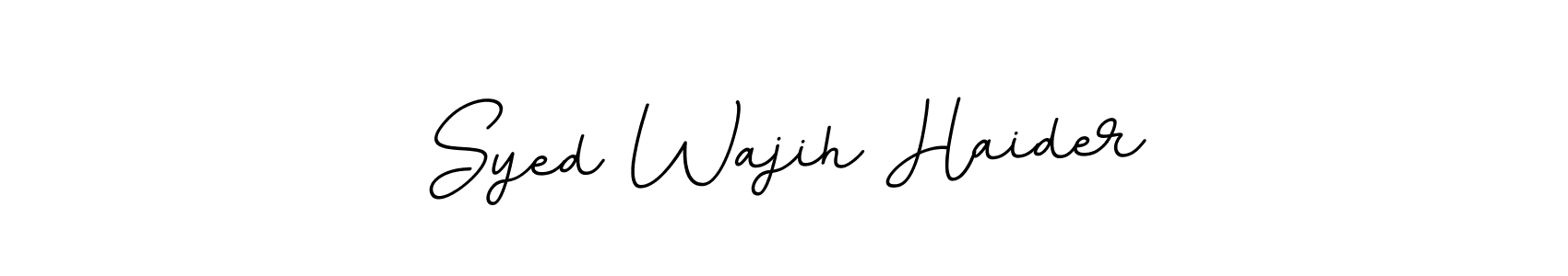 Design your own signature with our free online signature maker. With this signature software, you can create a handwritten (BallpointsItalic-DORy9) signature for name Syed Wajih Haider. Syed Wajih Haider signature style 11 images and pictures png