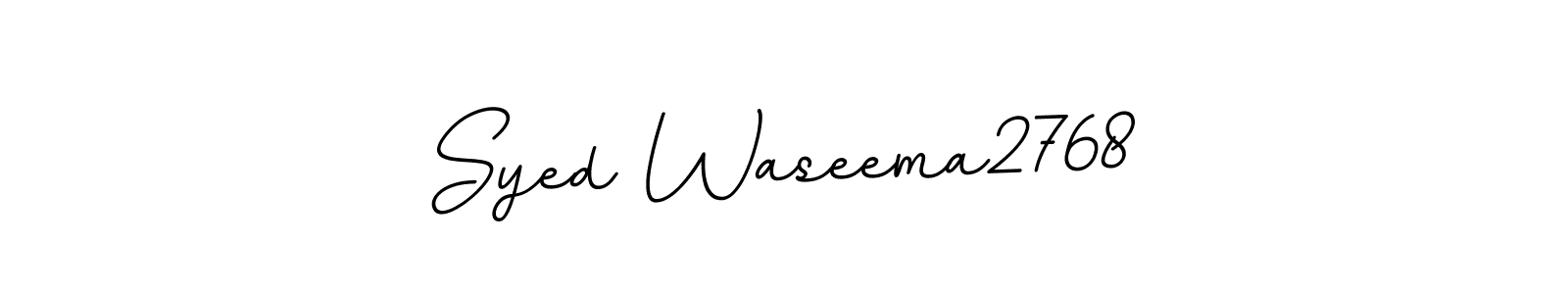 It looks lik you need a new signature style for name Syed Waseema2768. Design unique handwritten (BallpointsItalic-DORy9) signature with our free signature maker in just a few clicks. Syed Waseema2768 signature style 11 images and pictures png