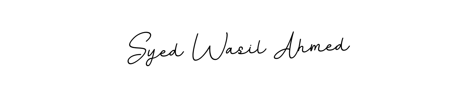 This is the best signature style for the Syed Wasil Ahmed name. Also you like these signature font (BallpointsItalic-DORy9). Mix name signature. Syed Wasil Ahmed signature style 11 images and pictures png