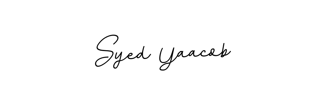 You should practise on your own different ways (BallpointsItalic-DORy9) to write your name (Syed Yaacob) in signature. don't let someone else do it for you. Syed Yaacob signature style 11 images and pictures png