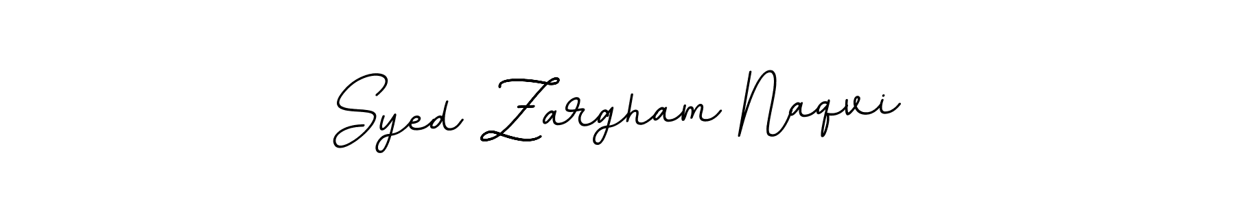 Design your own signature with our free online signature maker. With this signature software, you can create a handwritten (BallpointsItalic-DORy9) signature for name Syed Zargham Naqvi. Syed Zargham Naqvi signature style 11 images and pictures png