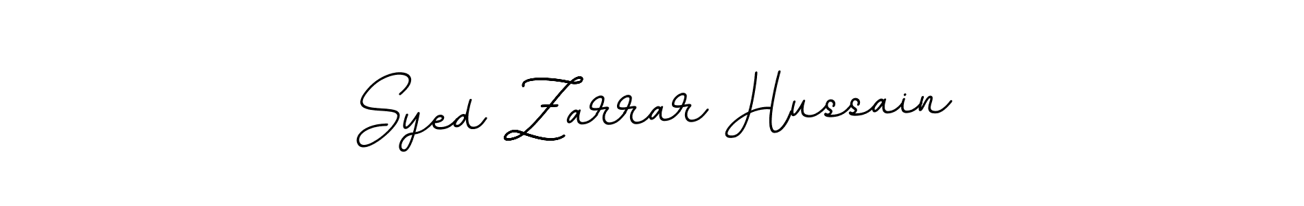 It looks lik you need a new signature style for name Syed Zarrar Hussain. Design unique handwritten (BallpointsItalic-DORy9) signature with our free signature maker in just a few clicks. Syed Zarrar Hussain signature style 11 images and pictures png
