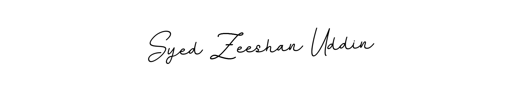 How to make Syed Zeeshan Uddin name signature. Use BallpointsItalic-DORy9 style for creating short signs online. This is the latest handwritten sign. Syed Zeeshan Uddin signature style 11 images and pictures png