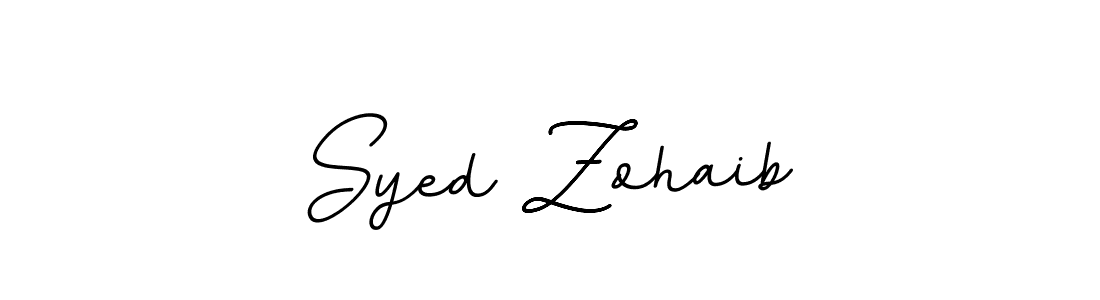 Design your own signature with our free online signature maker. With this signature software, you can create a handwritten (BallpointsItalic-DORy9) signature for name Syed Zohaib. Syed Zohaib signature style 11 images and pictures png