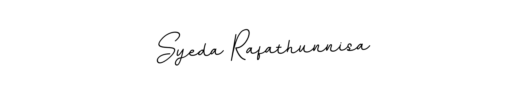Design your own signature with our free online signature maker. With this signature software, you can create a handwritten (BallpointsItalic-DORy9) signature for name Syeda Rafathunnisa. Syeda Rafathunnisa signature style 11 images and pictures png