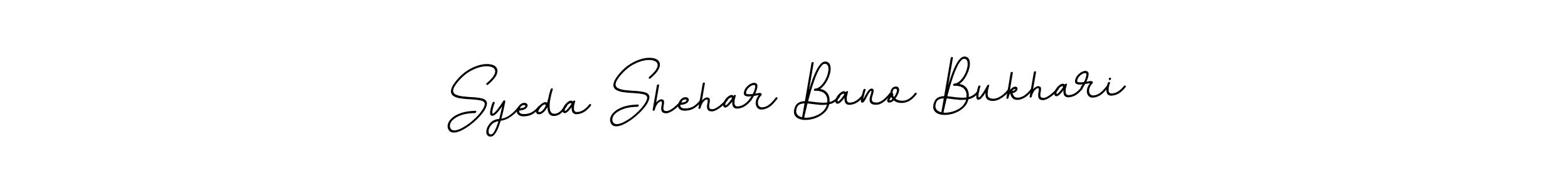 How to make Syeda Shehar Bano Bukhari name signature. Use BallpointsItalic-DORy9 style for creating short signs online. This is the latest handwritten sign. Syeda Shehar Bano Bukhari signature style 11 images and pictures png