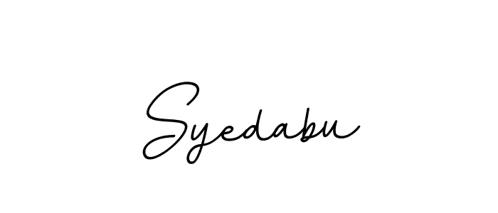 The best way (BallpointsItalic-DORy9) to make a short signature is to pick only two or three words in your name. The name Syedabu include a total of six letters. For converting this name. Syedabu signature style 11 images and pictures png