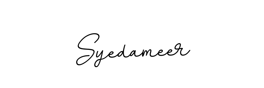 It looks lik you need a new signature style for name Syedameer. Design unique handwritten (BallpointsItalic-DORy9) signature with our free signature maker in just a few clicks. Syedameer signature style 11 images and pictures png
