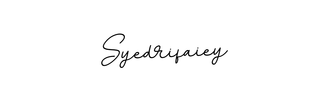 How to make Syedrifaiey name signature. Use BallpointsItalic-DORy9 style for creating short signs online. This is the latest handwritten sign. Syedrifaiey signature style 11 images and pictures png