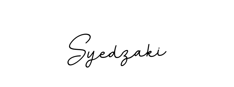 Use a signature maker to create a handwritten signature online. With this signature software, you can design (BallpointsItalic-DORy9) your own signature for name Syedzaki. Syedzaki signature style 11 images and pictures png