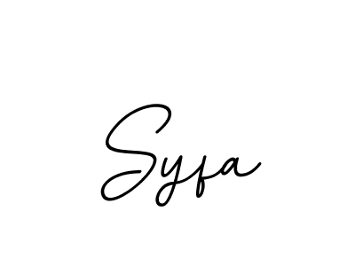 How to make Syfa name signature. Use BallpointsItalic-DORy9 style for creating short signs online. This is the latest handwritten sign. Syfa signature style 11 images and pictures png