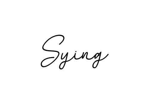 Make a beautiful signature design for name Sying. With this signature (BallpointsItalic-DORy9) style, you can create a handwritten signature for free. Sying signature style 11 images and pictures png