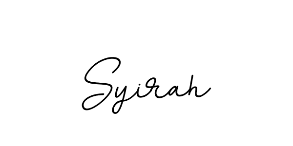 It looks lik you need a new signature style for name Syirah. Design unique handwritten (BallpointsItalic-DORy9) signature with our free signature maker in just a few clicks. Syirah signature style 11 images and pictures png