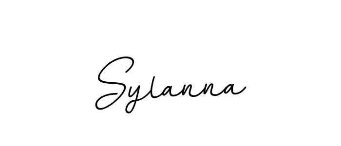 Make a beautiful signature design for name Sylanna. With this signature (BallpointsItalic-DORy9) style, you can create a handwritten signature for free. Sylanna signature style 11 images and pictures png