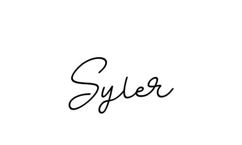 Create a beautiful signature design for name Syler. With this signature (BallpointsItalic-DORy9) fonts, you can make a handwritten signature for free. Syler signature style 11 images and pictures png