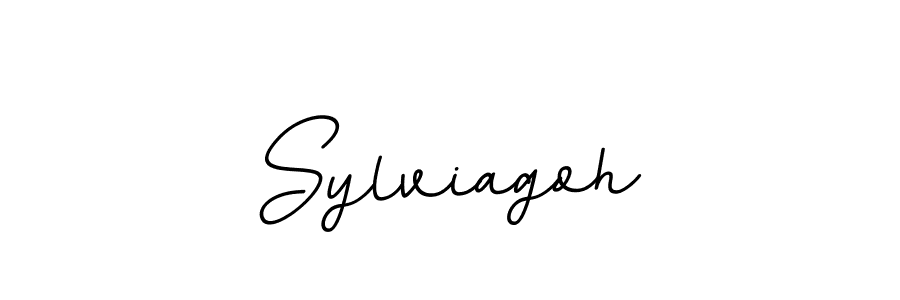 Make a beautiful signature design for name Sylviagoh. With this signature (BallpointsItalic-DORy9) style, you can create a handwritten signature for free. Sylviagoh signature style 11 images and pictures png