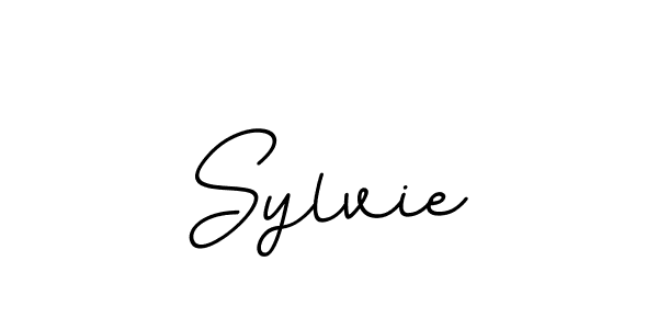 Use a signature maker to create a handwritten signature online. With this signature software, you can design (BallpointsItalic-DORy9) your own signature for name Sylvie. Sylvie signature style 11 images and pictures png