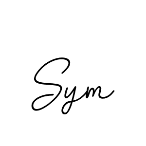 Design your own signature with our free online signature maker. With this signature software, you can create a handwritten (BallpointsItalic-DORy9) signature for name Sym. Sym signature style 11 images and pictures png