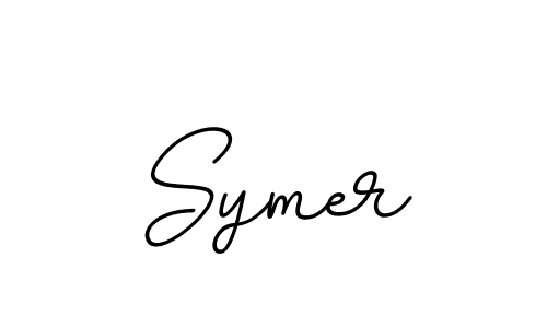 Design your own signature with our free online signature maker. With this signature software, you can create a handwritten (BallpointsItalic-DORy9) signature for name Symer. Symer signature style 11 images and pictures png