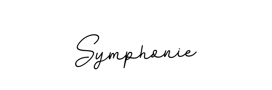 Design your own signature with our free online signature maker. With this signature software, you can create a handwritten (BallpointsItalic-DORy9) signature for name Symphonie. Symphonie signature style 11 images and pictures png
