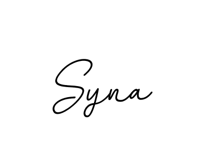 You should practise on your own different ways (BallpointsItalic-DORy9) to write your name (Syna) in signature. don't let someone else do it for you. Syna signature style 11 images and pictures png