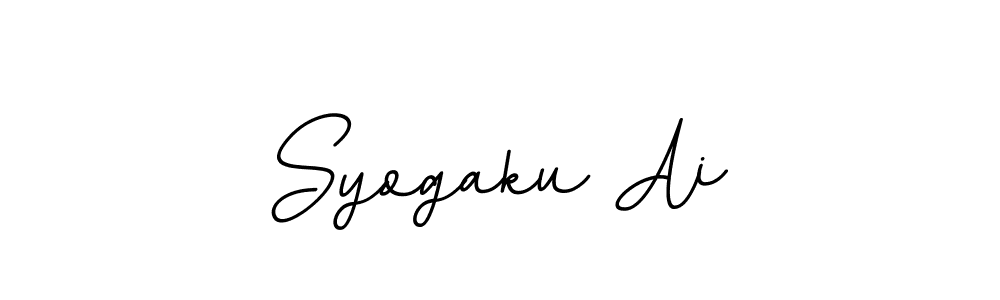 Once you've used our free online signature maker to create your best signature BallpointsItalic-DORy9 style, it's time to enjoy all of the benefits that Syogaku Ai name signing documents. Syogaku Ai signature style 11 images and pictures png