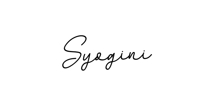 Make a beautiful signature design for name Syogini. With this signature (BallpointsItalic-DORy9) style, you can create a handwritten signature for free. Syogini signature style 11 images and pictures png