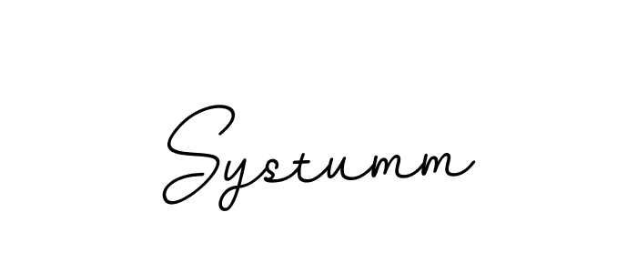 Create a beautiful signature design for name Systumm. With this signature (BallpointsItalic-DORy9) fonts, you can make a handwritten signature for free. Systumm signature style 11 images and pictures png