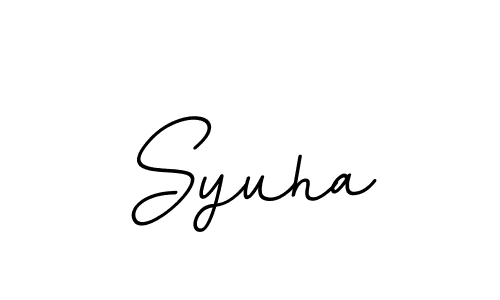 Create a beautiful signature design for name Syuha. With this signature (BallpointsItalic-DORy9) fonts, you can make a handwritten signature for free. Syuha signature style 11 images and pictures png