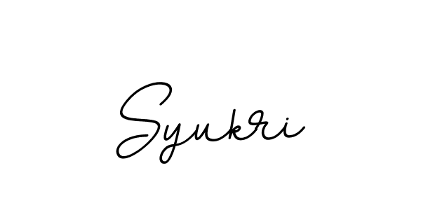 How to make Syukri name signature. Use BallpointsItalic-DORy9 style for creating short signs online. This is the latest handwritten sign. Syukri signature style 11 images and pictures png