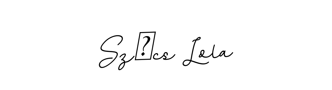 How to make Szűcs Lola signature? BallpointsItalic-DORy9 is a professional autograph style. Create handwritten signature for Szűcs Lola name. Szűcs Lola signature style 11 images and pictures png