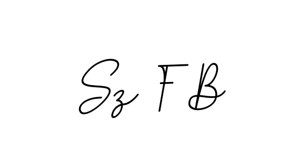 How to Draw Sz F B signature style? BallpointsItalic-DORy9 is a latest design signature styles for name Sz F B. Sz F B signature style 11 images and pictures png