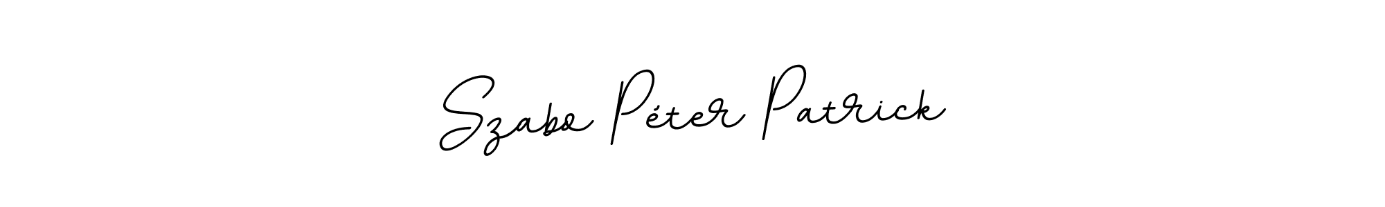 Szabo Péter Patrick stylish signature style. Best Handwritten Sign (BallpointsItalic-DORy9) for my name. Handwritten Signature Collection Ideas for my name Szabo Péter Patrick. Szabo Péter Patrick signature style 11 images and pictures png