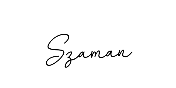 Szaman stylish signature style. Best Handwritten Sign (BallpointsItalic-DORy9) for my name. Handwritten Signature Collection Ideas for my name Szaman. Szaman signature style 11 images and pictures png