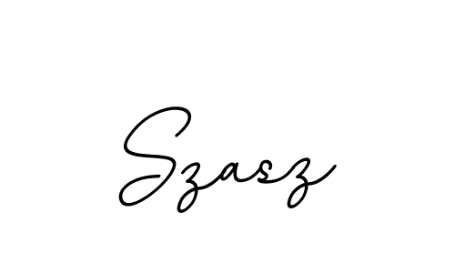 Create a beautiful signature design for name Szasz. With this signature (BallpointsItalic-DORy9) fonts, you can make a handwritten signature for free. Szasz signature style 11 images and pictures png