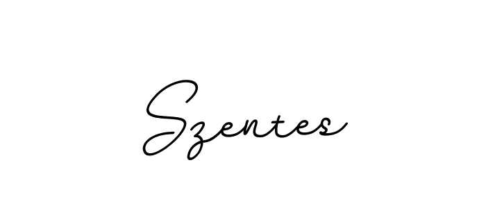 You should practise on your own different ways (BallpointsItalic-DORy9) to write your name (Szentes) in signature. don't let someone else do it for you. Szentes signature style 11 images and pictures png