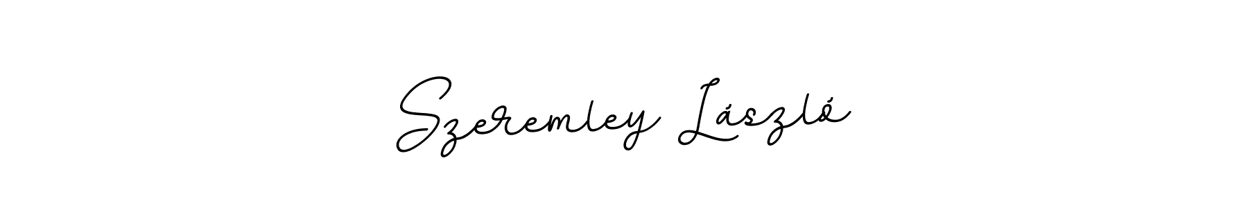 Make a beautiful signature design for name Szeremley László. With this signature (BallpointsItalic-DORy9) style, you can create a handwritten signature for free. Szeremley László signature style 11 images and pictures png